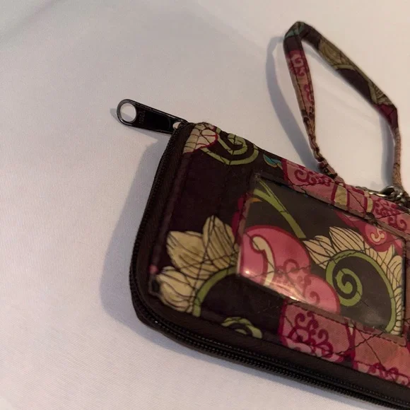 Vera Bradley Y2K Vintage Wristlet Brown Florate Wristlet - Picture 9 of 11
